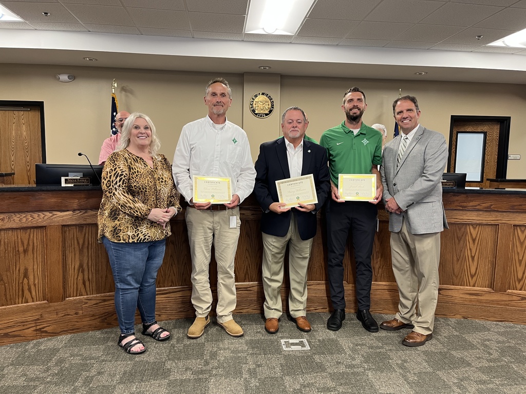 Photo of PCSD's dedicated Operations Team. L-R: Amy Gibson, Chris Williams, Stacey Williams, Jacob Poole, Dr. Travis Thomas
