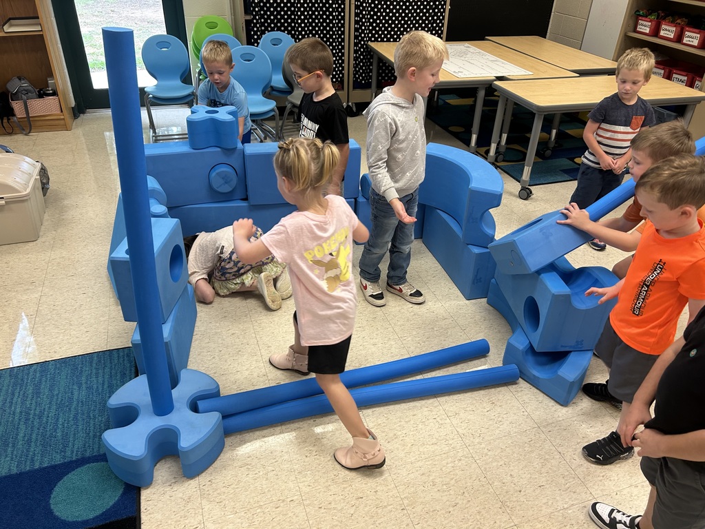 If I Built a School with Big Blue Blocks in the STEM Lab!
