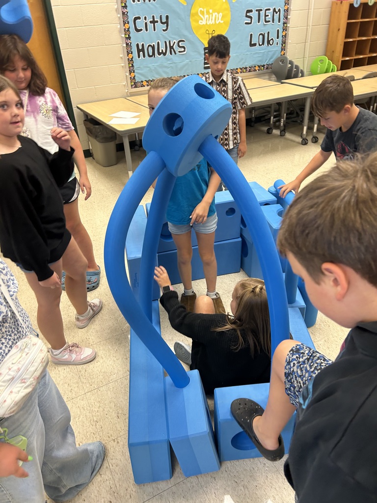 If I Built a School with Big Blue Blocks in the STEM Lab!