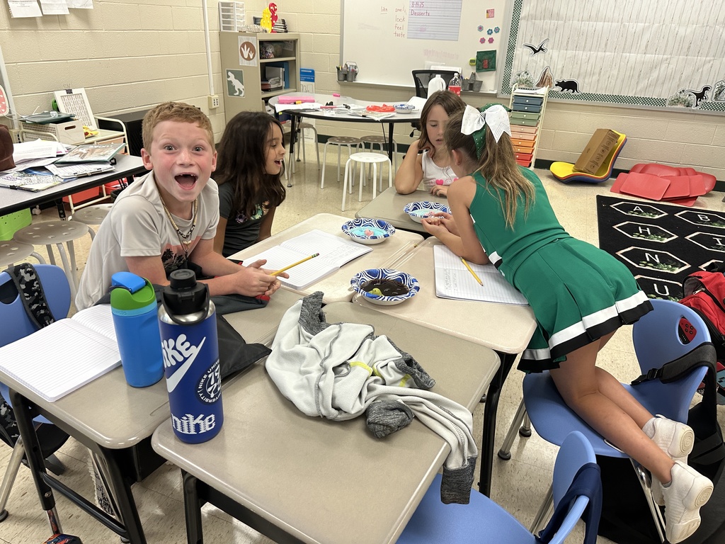 Dissolving Peeps experiment in Mrs. Gilleland's class.