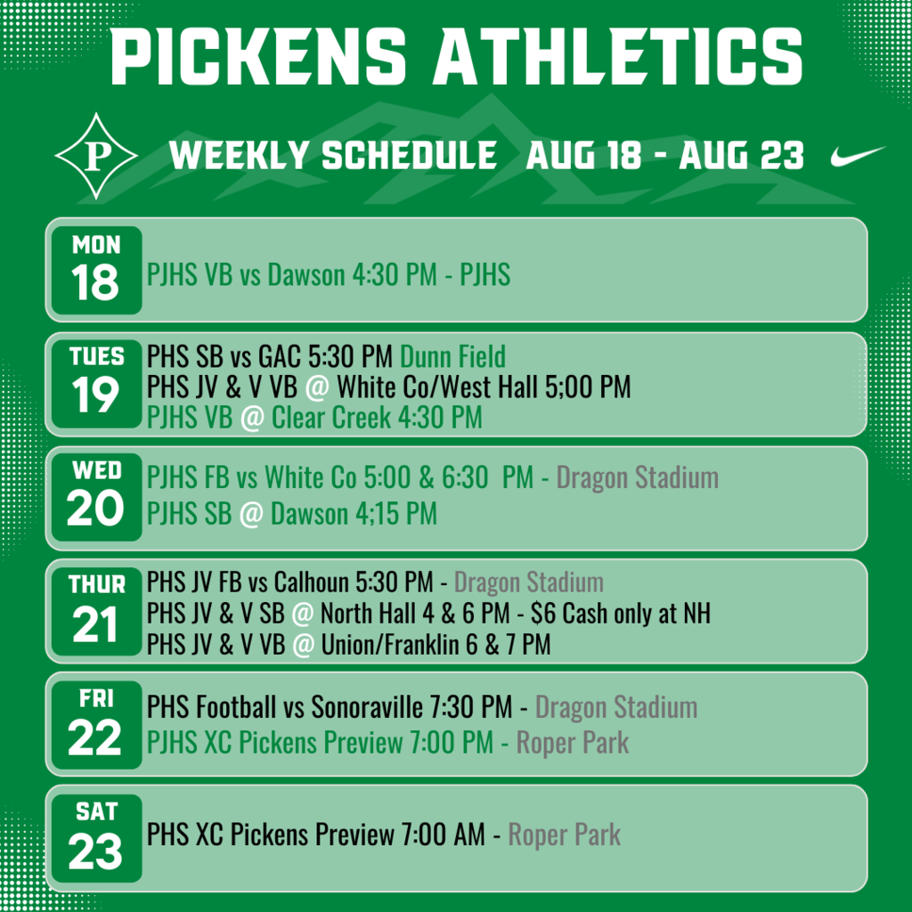 Weekly Schedule