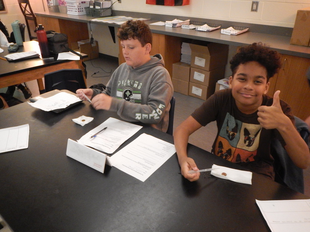 7th Grade  Science Penny Lab