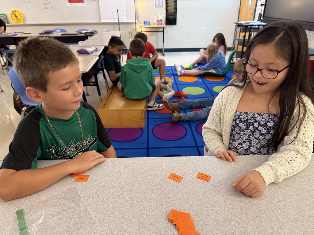 Place Value War in Mrs. Sutton's 3rd-grade class.