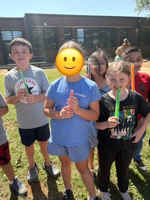 Mrs. Culbreth's class earning a popsicle party for attendance.