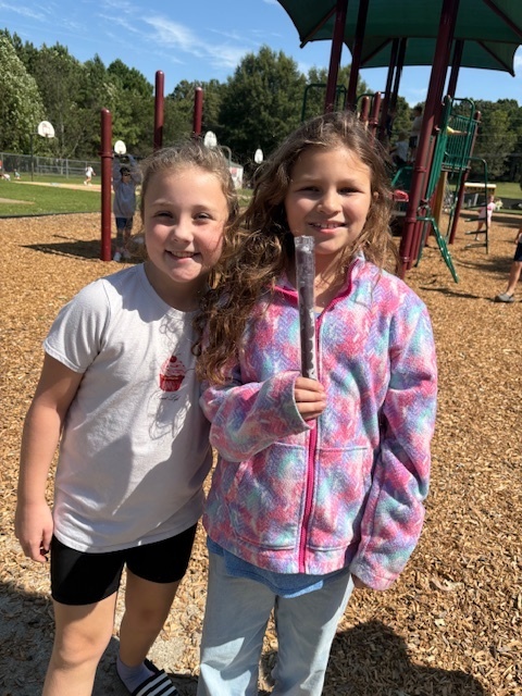 Mrs. Culbreth's class earning a popsicle party for attendance.