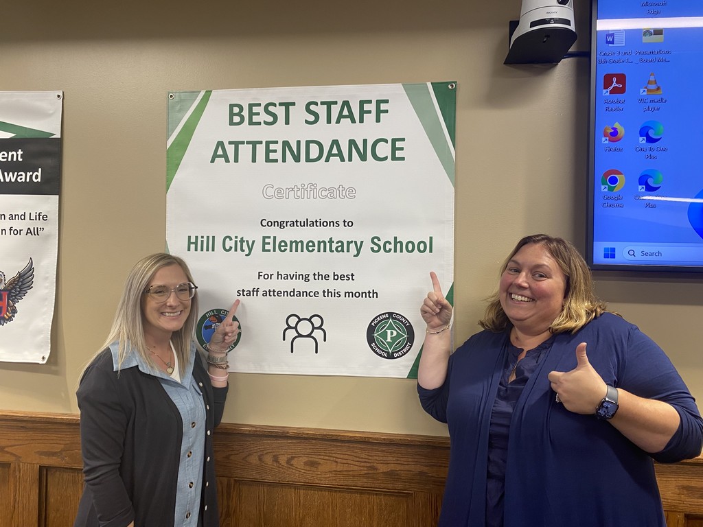 Best Attendance for HCES Staff in PCSD for August!