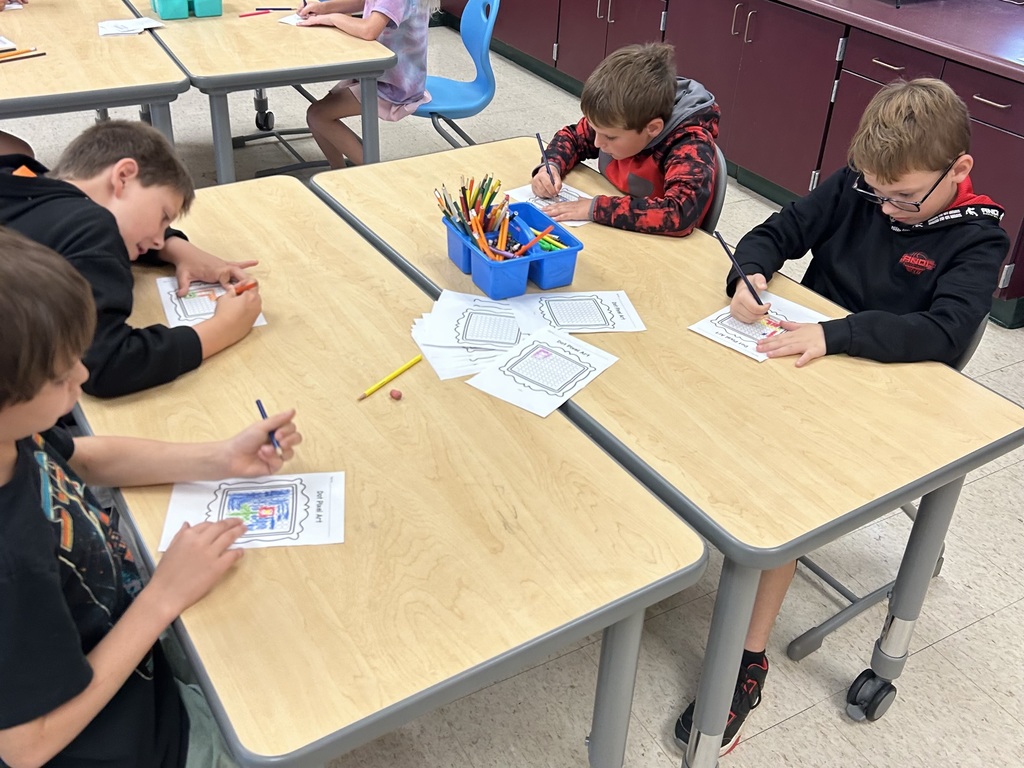Second grade "The Dot" STEAM.