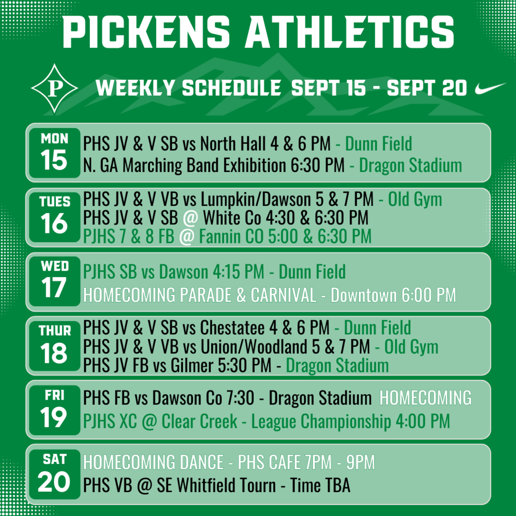 Weekly Schedule