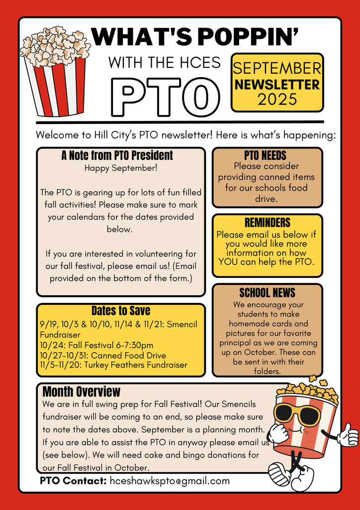 PTO's September newsletter.