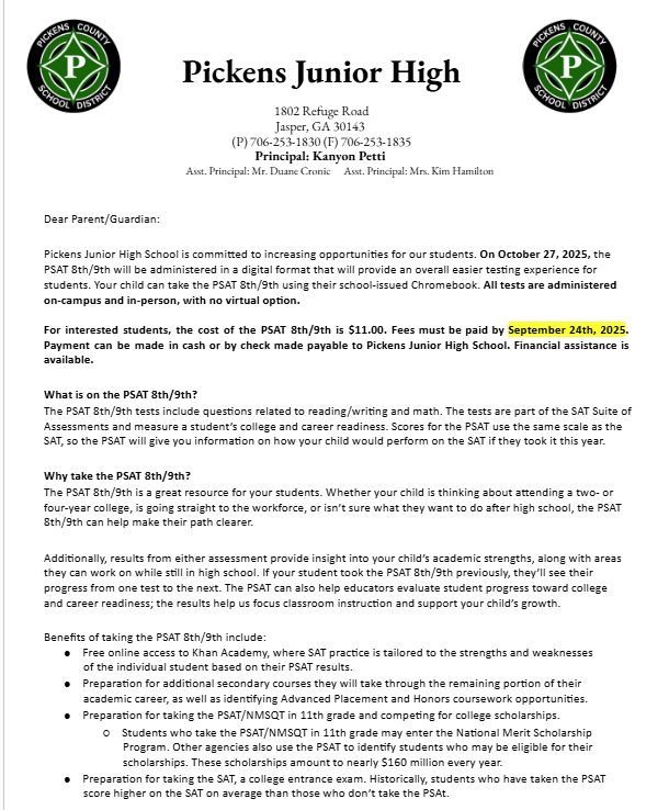 First page