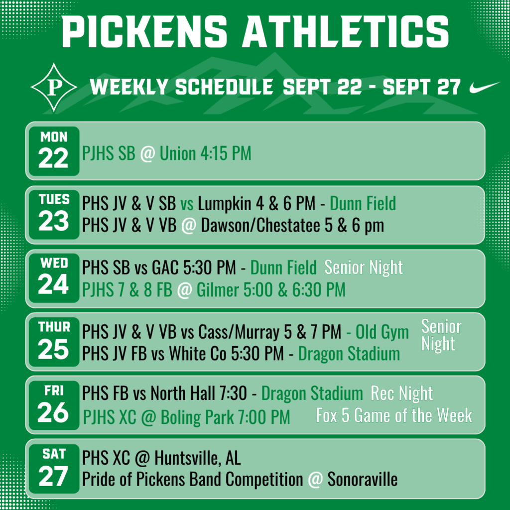Weekly Schedule