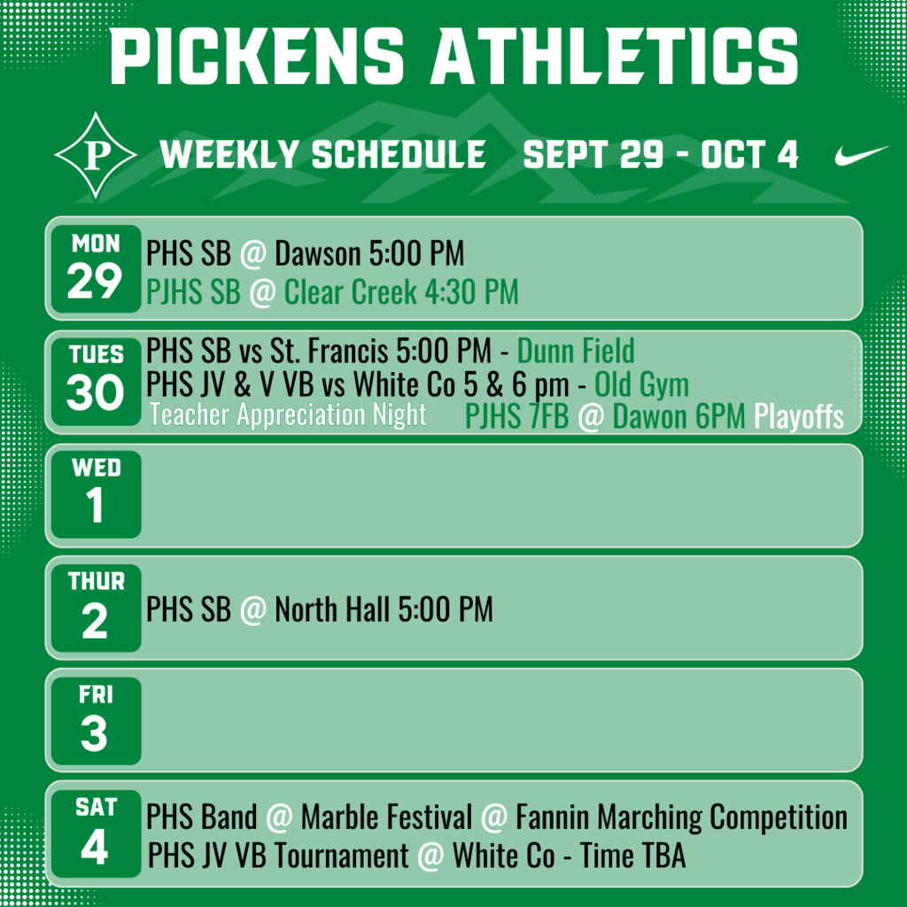 Weekly Schedule