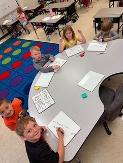 Spelling in Mrs. Shealey's class.