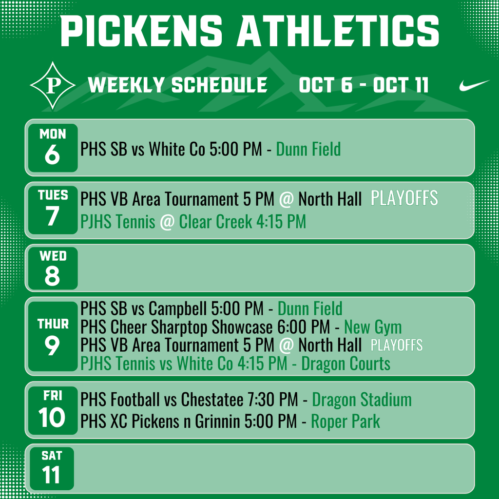 Weekly Schedule