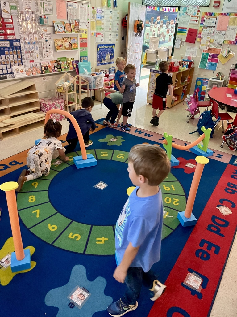 Inside recess in Mrs. Hamilton's PreK.