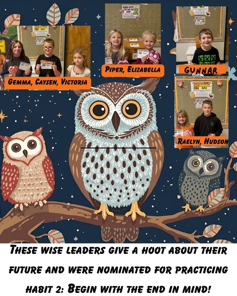 Habit #2 winners!