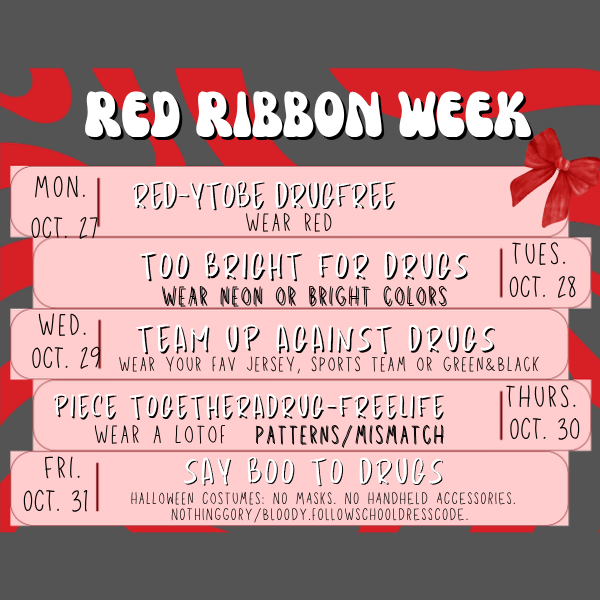 Red Ribbon Week Dress Up Days