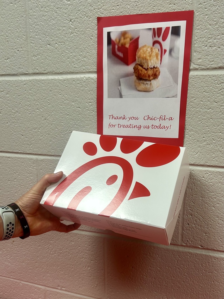 Thank you Chick-fil-A Jasper for our breakfast biscuits!
