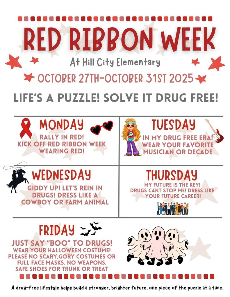 Red Ribbon Week Dress-up Themes