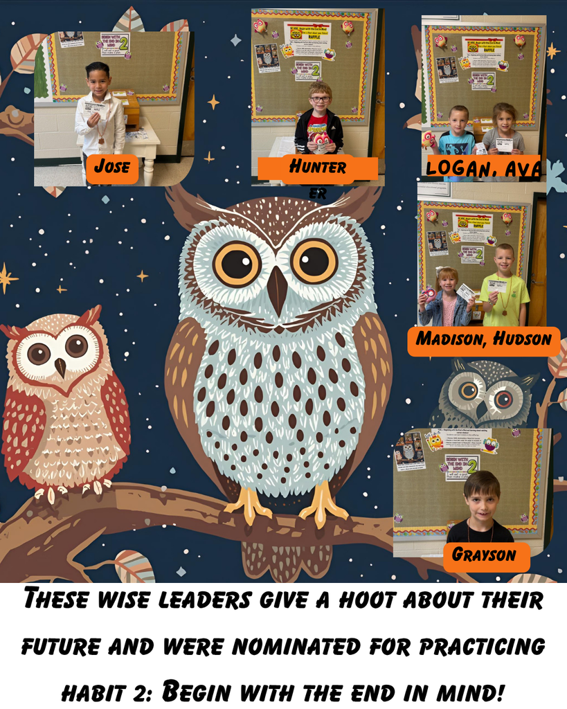 Week #2 Habit #2 Raffle Winners.