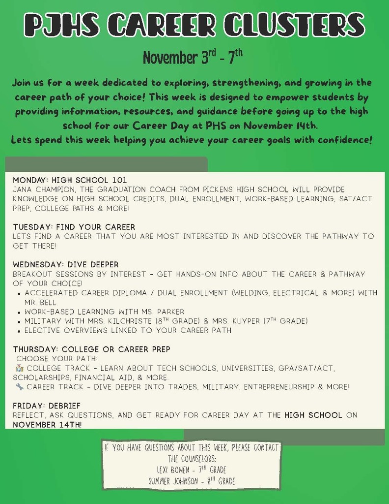 Career Day Cluster