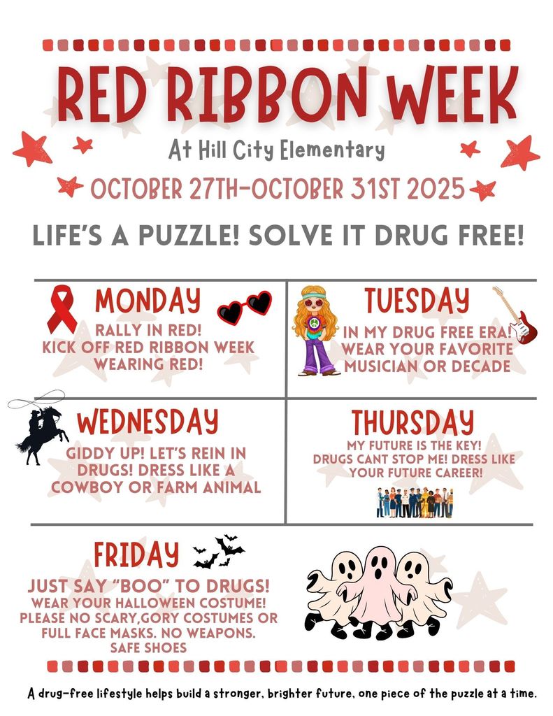 Red Ribbon Week Dress-up Themes
