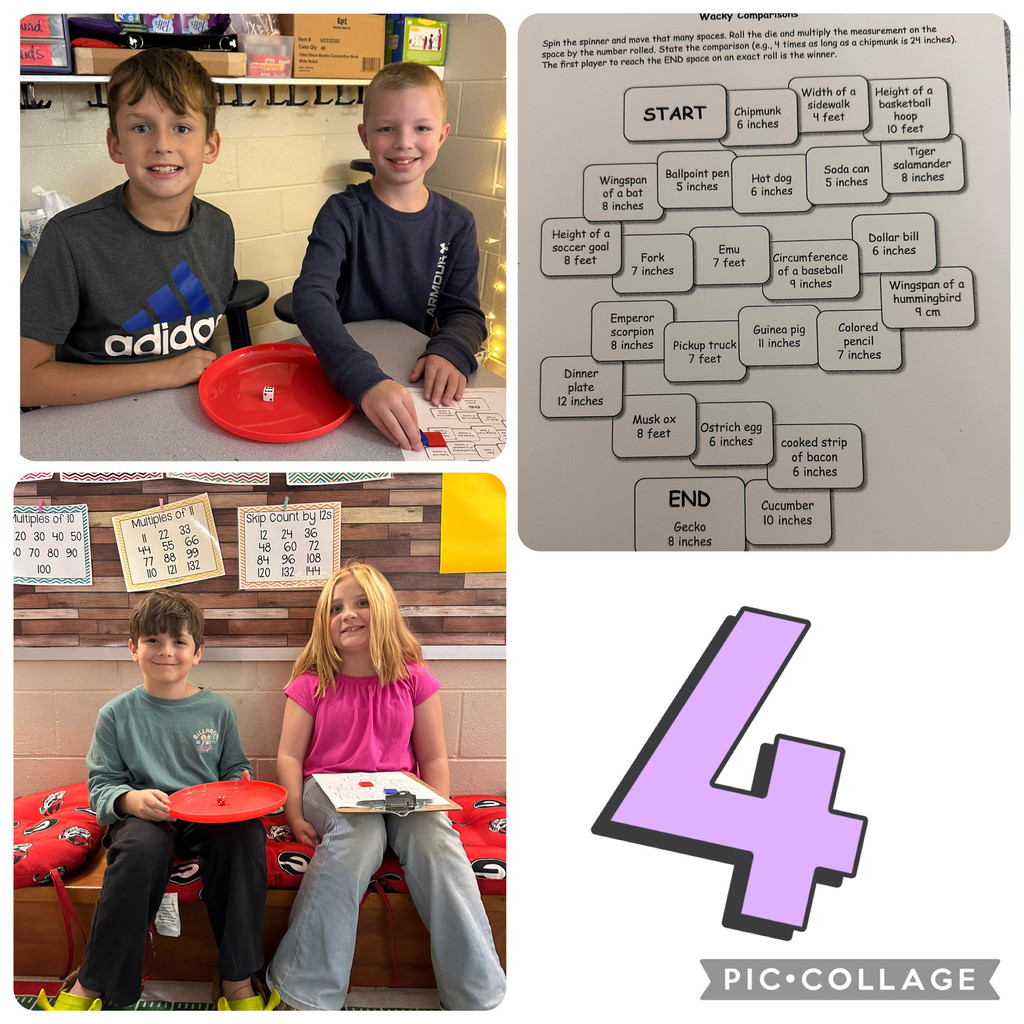 Mrs. Moss's 4th grade math students at work.