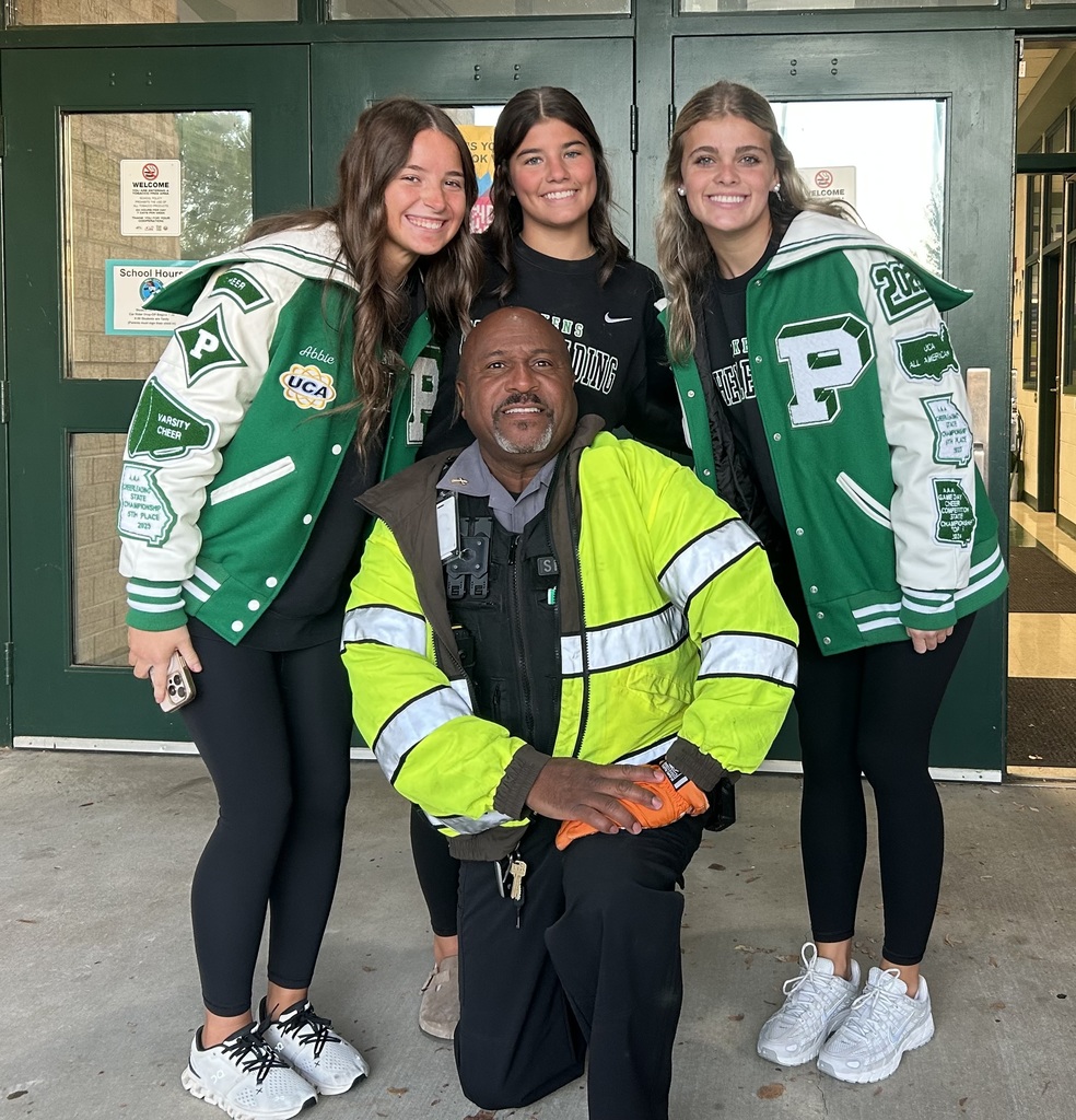 PHS Cheerleaders visited this morning!