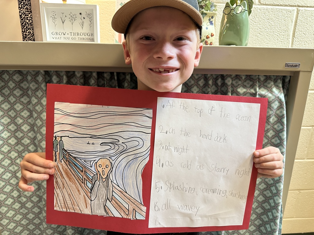 Mrs. Green's 3rd grade Discovery class studied the life and work of Norwegian artist Edvard Munch. 