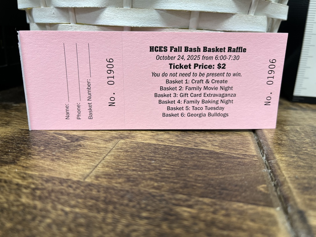 Raffle baskets for tonight's Fall Festival.