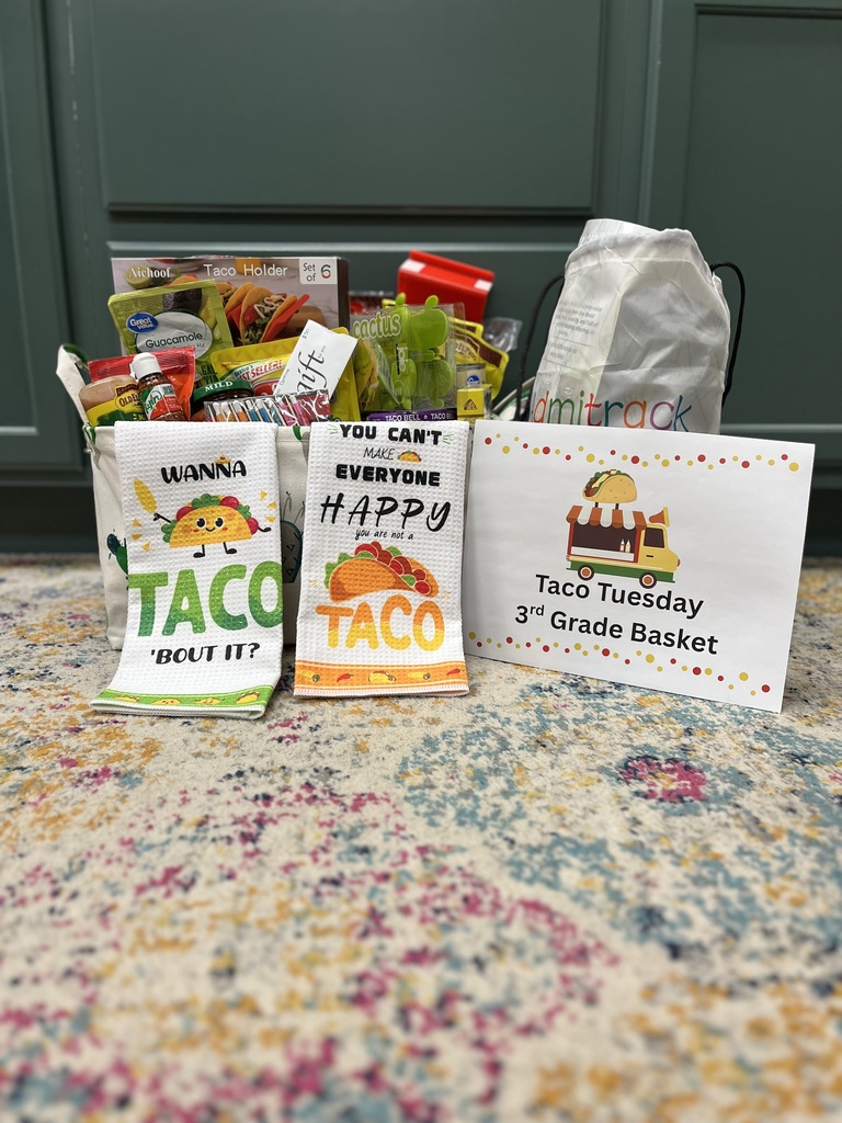 Raffle baskets for tonight's Fall Festival.