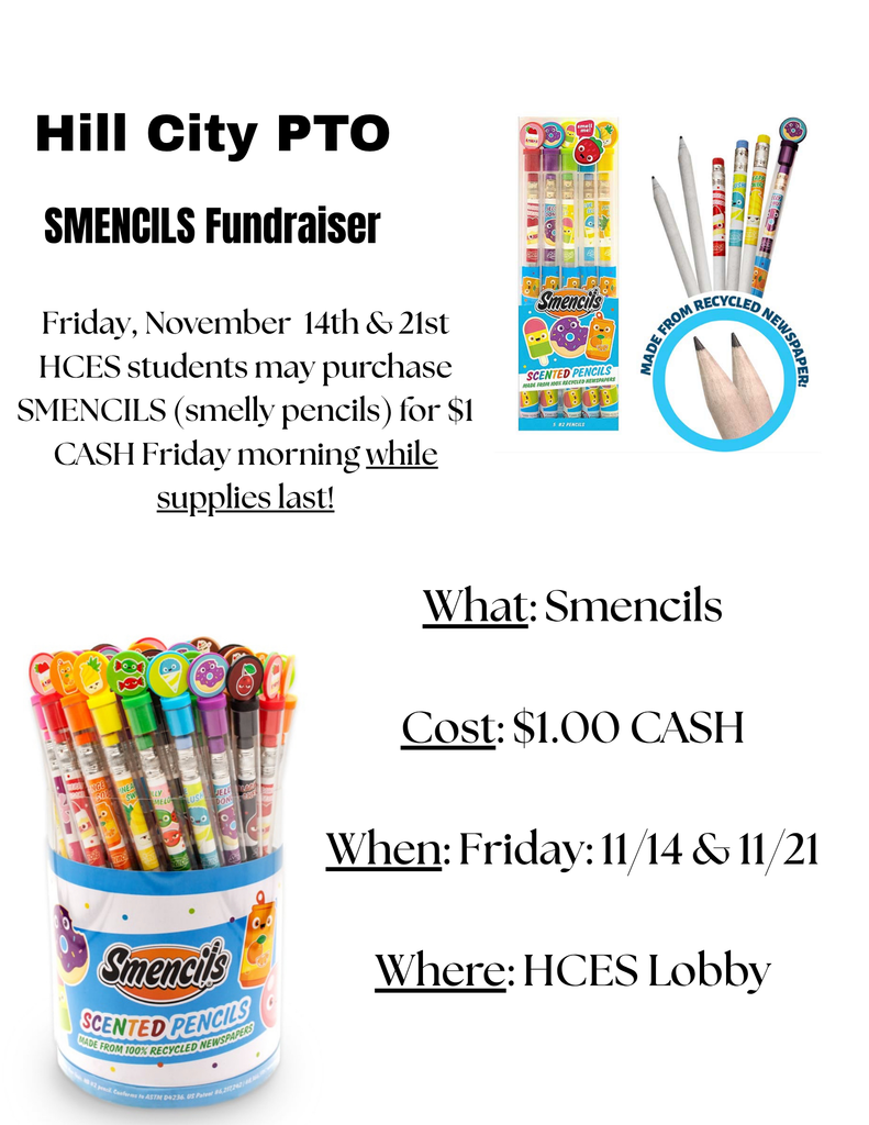 Smencils for sale 11/14 & 11/21.