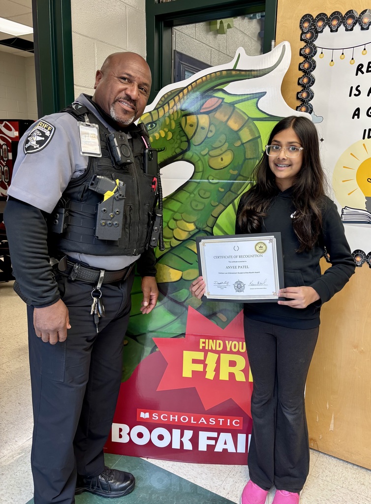 Anvee is selected as the Campus Law Enforcement Student of the Month.