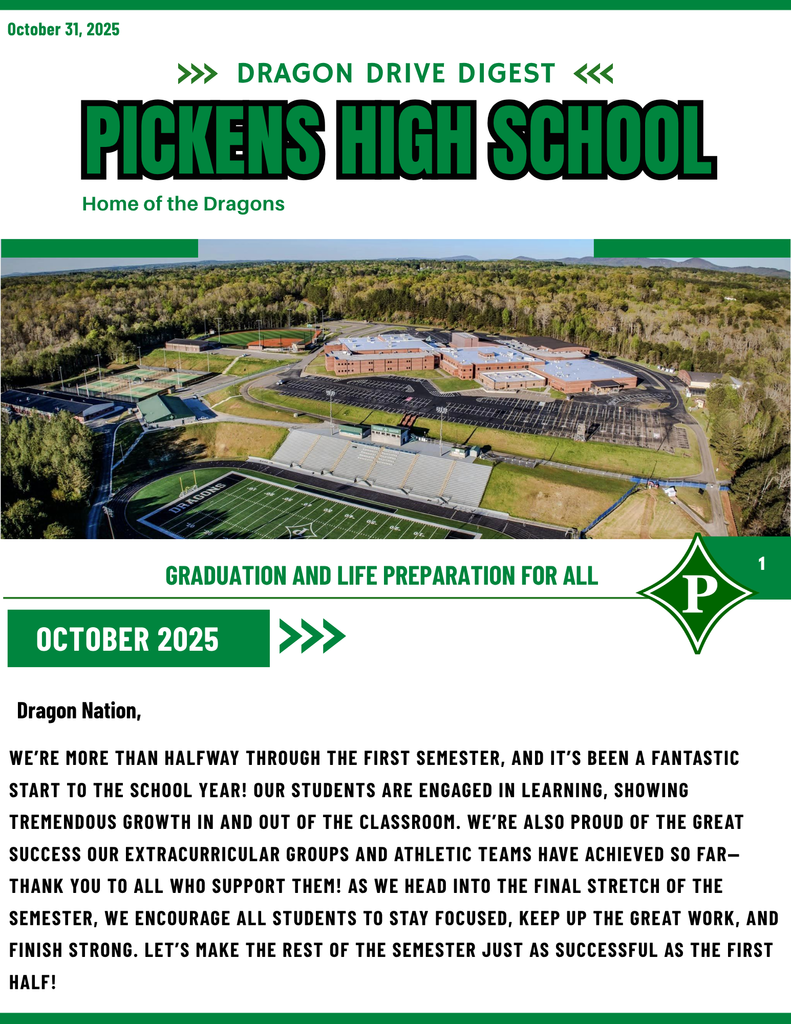 Newletter Page 1. Been a fantastic start to the school year. Almost through First Semester