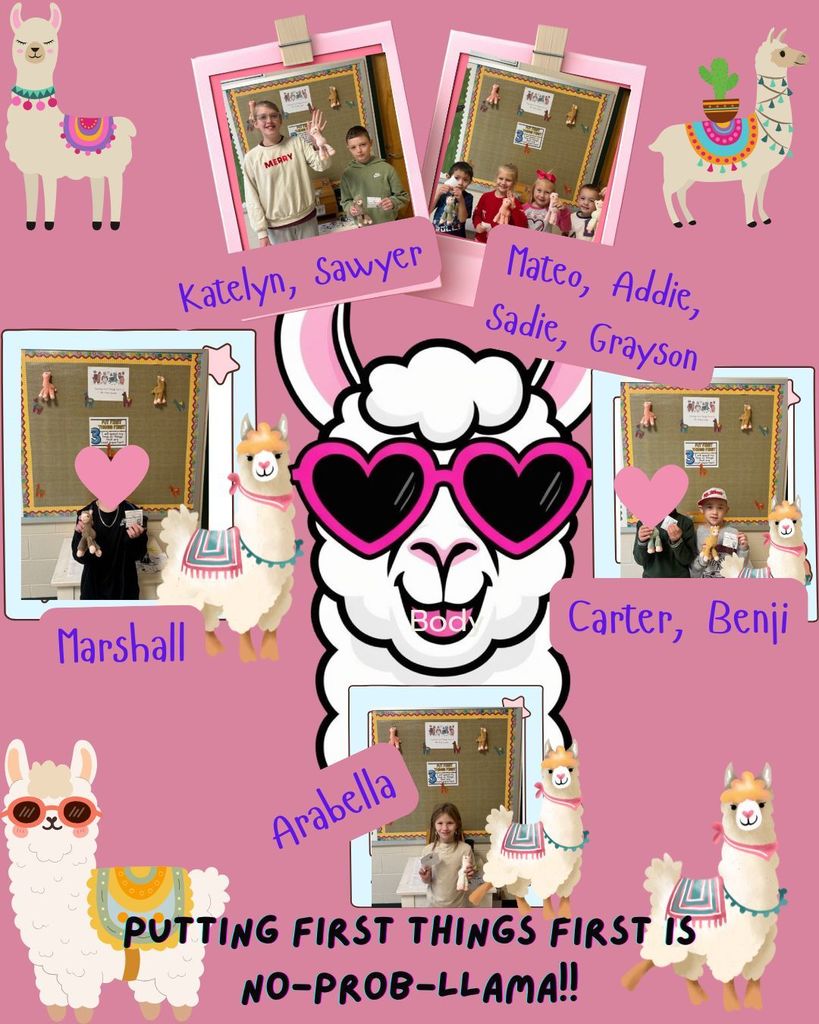 Habit #3: Raffle drawing winners for week 1.