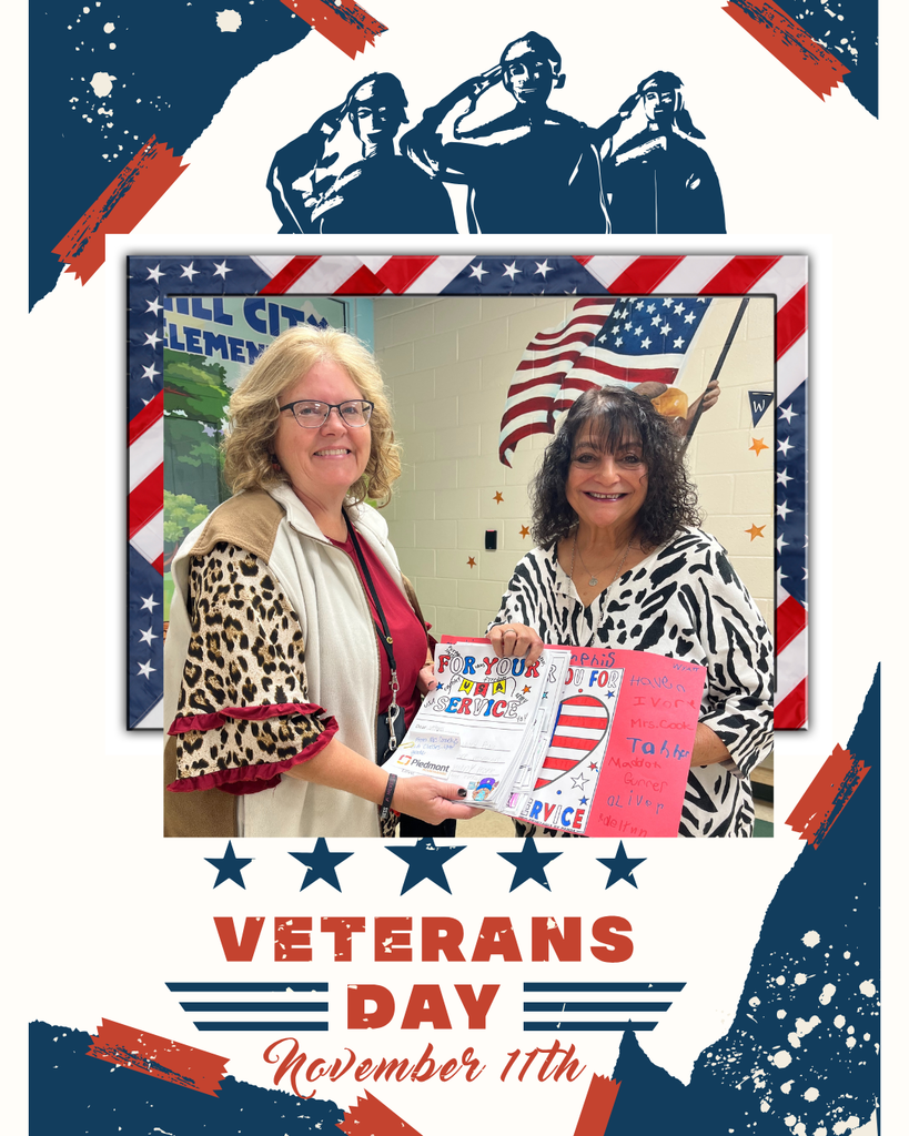Students created cards and posters to share with our community's Veterans.