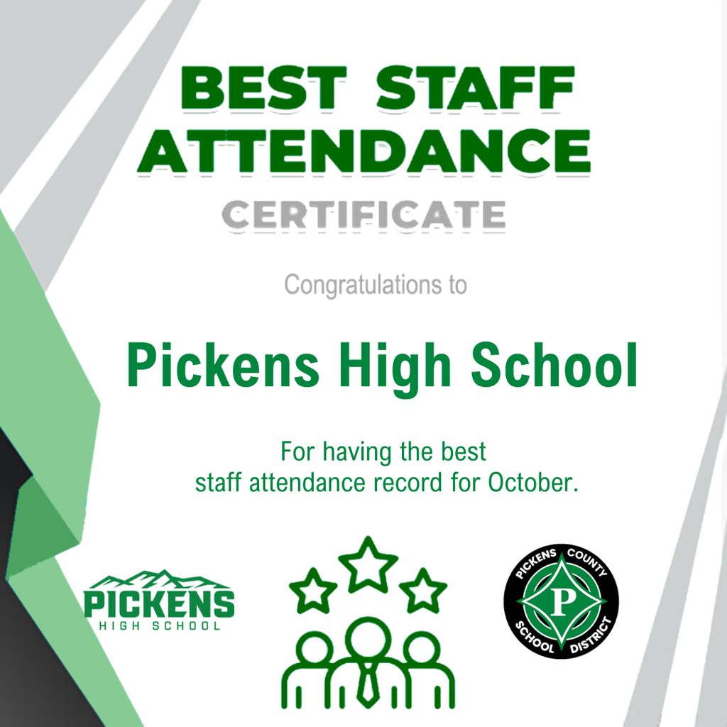 PHS Wins Best Staff Attendance