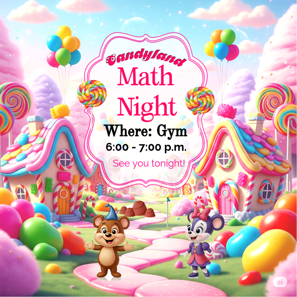 Candyland Math Night is tonight!