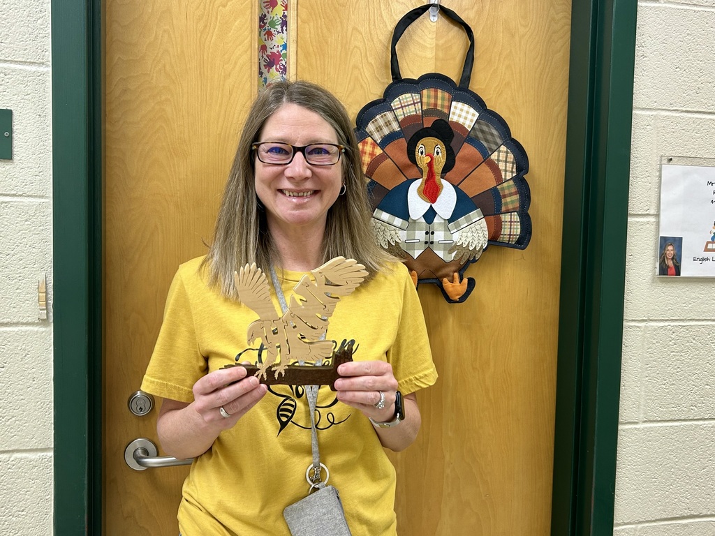 Mrs. Justice is the Hawk Award recipient.