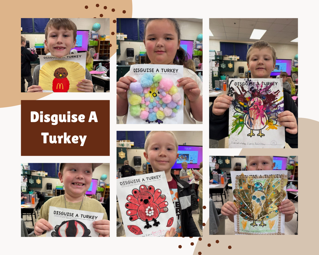 Ms. Sultan's math students had to disguise a turkey with 50 items.