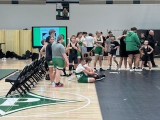 Getting organized for the wrestling matches