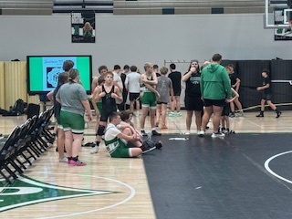 Getting organized for wrestling matches