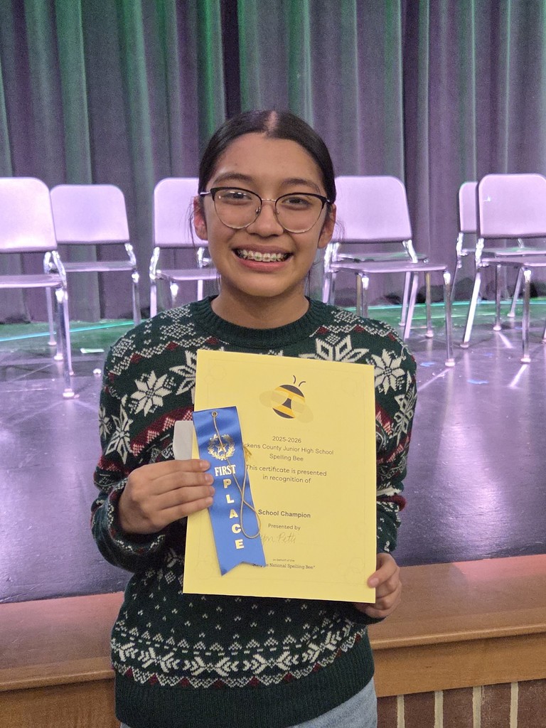 Camila D. - Spelling Champion!