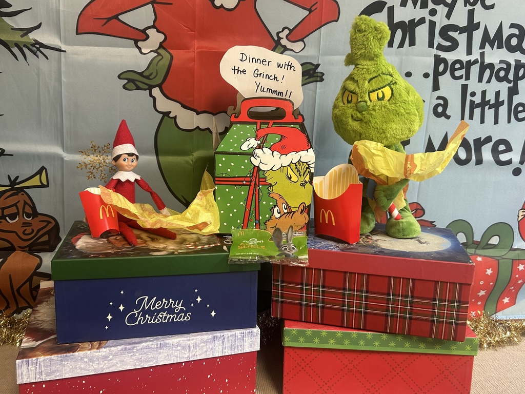 Gingersnap, our school's scout elf.