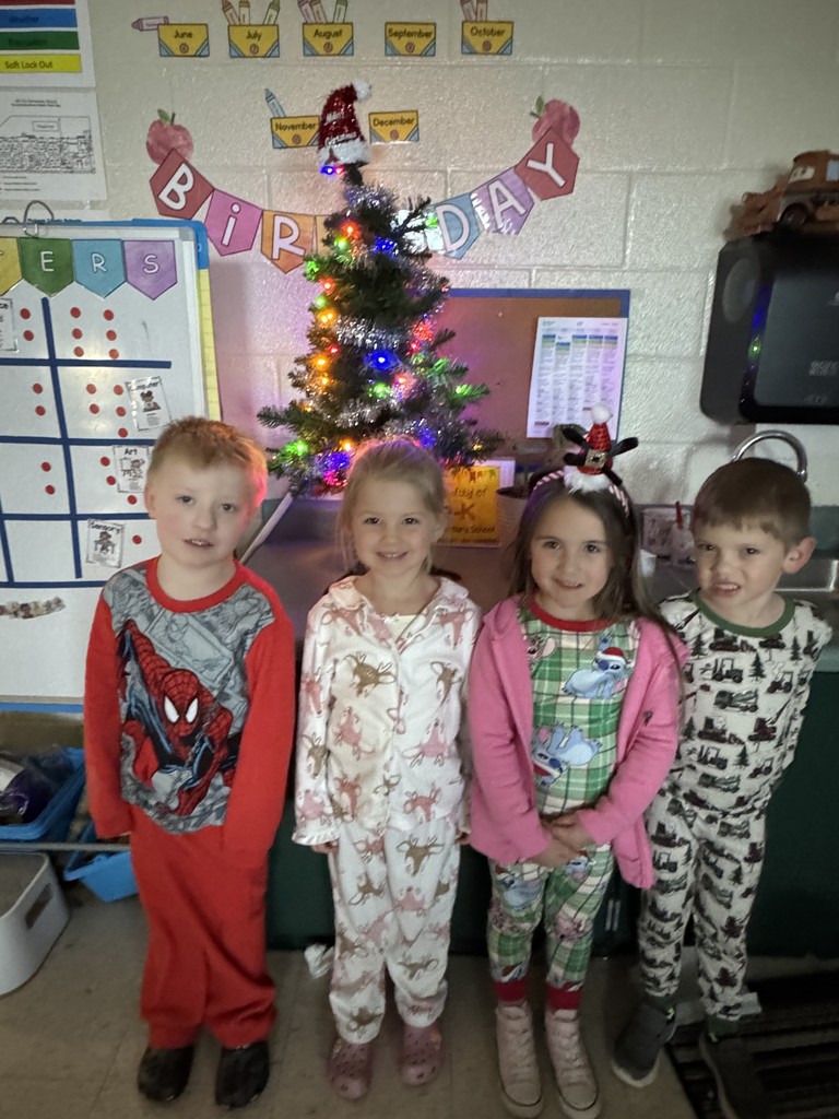 Pajama Day in Mrs. Everett's class.