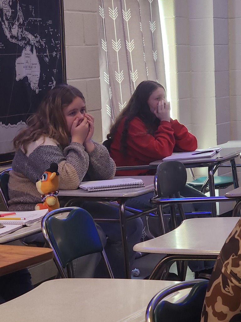 Students react to learning about the Ganges river.