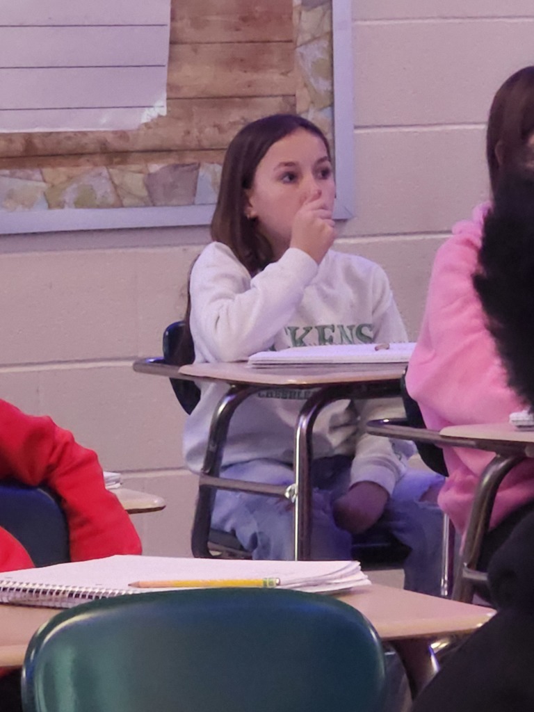 Student looking surprised