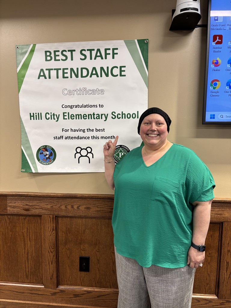 HCES has earned the Best Staff Attendance  recognition again!