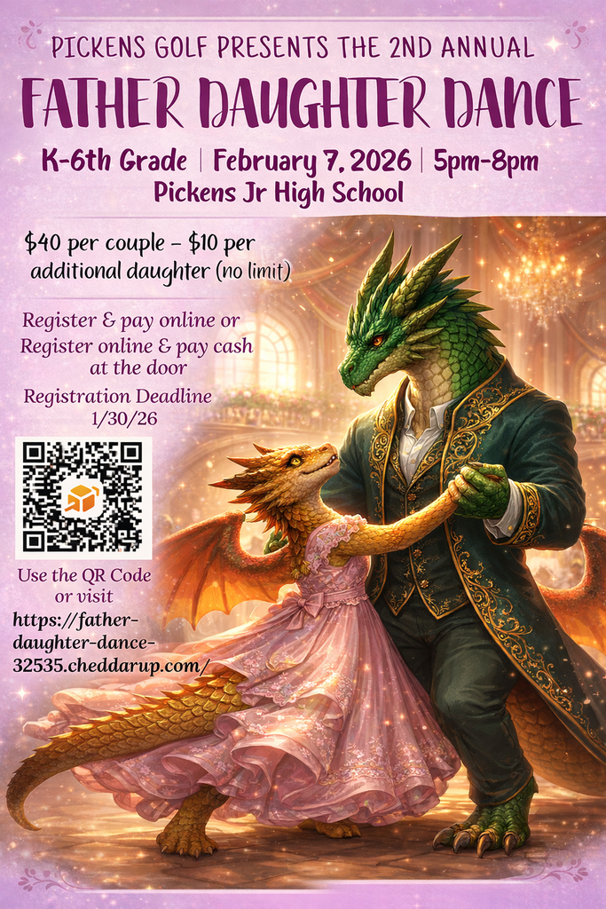 Flyer with two dragons dancing