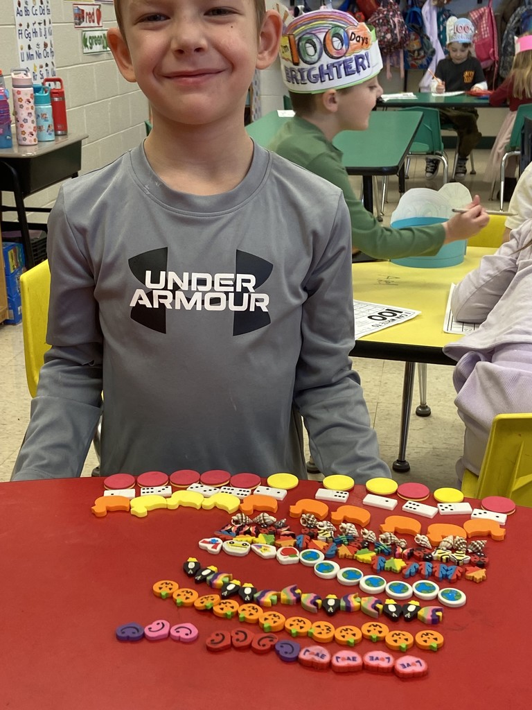 Mrs. Gartrell's classroom for the 100th day!